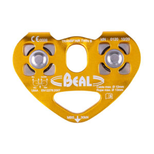 Beal Katrol Transf Air Twin B voor 1 - 13 mm touw | voor ziplinen | Te huur